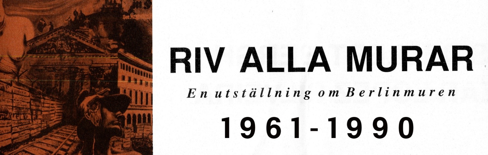 Invite 1990 The Berlin Wall Exhibit